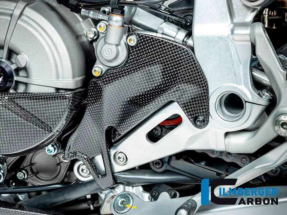PROTEZIONE PIGNONE CARBONIO OPACO ILMBERGER DUCATI STREETFIGHTER V2 2022-2024- Soddisfatti O Rimborsati