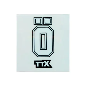 ADESIVO OHLINS TTX BIANCO / NERO / TRASPARENTE 60X65 MM- Compra Oggi Stesso