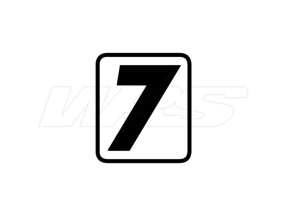 ADESIVO SINGOLO NUMERO "7" BARRACUDA HONDA X-ADV- Prezzo Ridotto