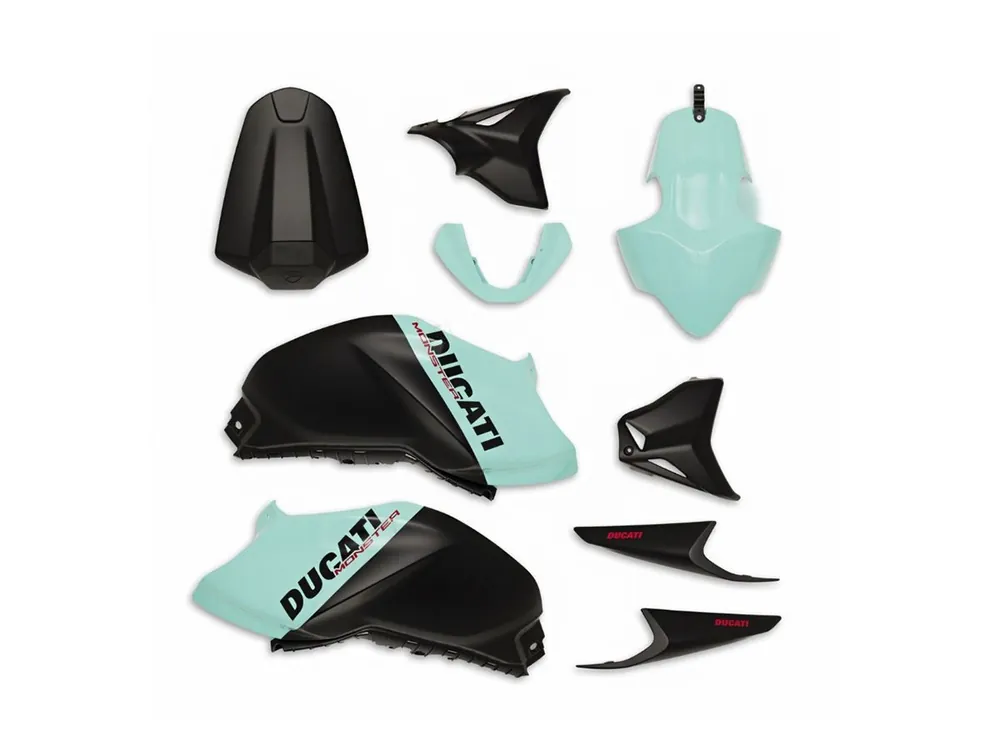 CARENE PERSONALIZZATE BLU DUCATI PERFORMANCE DUCATI MONSTER 937 / + / SP 2021-2025- Prezzo Basso
