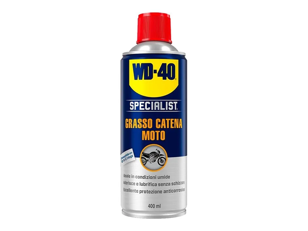 GRASSO CATENA MOTO CONDIZIONI UMIDE 400ML WD-40- Nuovo Arrivo
