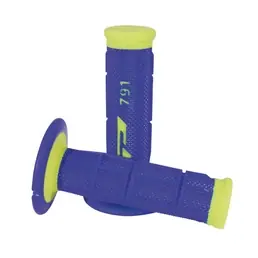 Ultima Occasione Manopole Moto 791 Cross Giallo Fluo/Blu