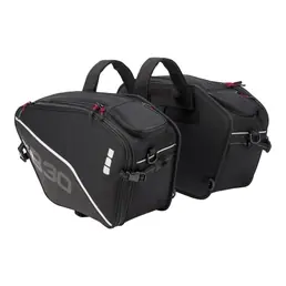 Consegna Rapida Borse laterali da moto B30 - 20-30 litri Nero