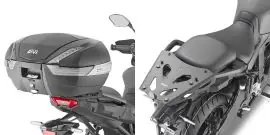 Attacco posteriore in alluminio anodizzato specifico per bauletto MONOKEY®, nero - SRA2159 Saldi