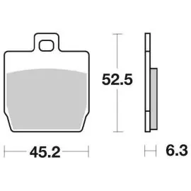 Offerta Del Giorno 6561450 - PASTIGLIE FRENO SBS 145 HF (ORGANICA)