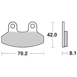 6561780 - PASTIGLIE FRENO SBS 178 HF (ORGANICA) Offerta Limitata