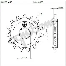 Promozione Esclusiva Pignone OgniBene Passo 520 Z 15 Denti - 36.0457.015