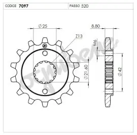 Pignone OgniBene Passo 520 Z 15 Denti - 36.7097.015 Prezzo Basso