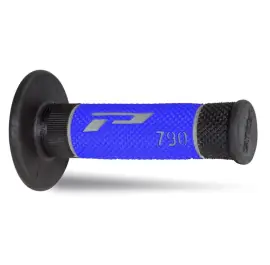 Spedizione Gratuita Manopole Progrip MX 790-232 - Tripla Densità Grigio/Blu/Nero senza Foro - 405401395
