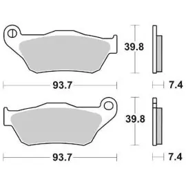 65619405 - PASTIGLIE FRENO SBS 194 MS (SINTERIZZATA) Spedito Oggi