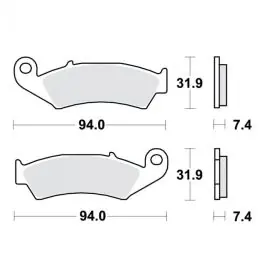 Pastiglie Freno anteriori TRW MCB574 Occasione Imperdibile
