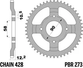 Nuova Collezione Corona in Acciaio 273 Z50 denti - 273Z50