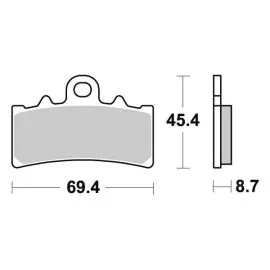 Pastiglie Freno SBS 877 HF (ORGANICA) - SGR 6568770 Nuova Collezione