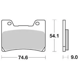 6566450 - PASTIGLIE FRENO SBS 645 HF (ORGANICA) Prezzo Conveniente
