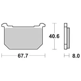 6565390 - PASTIGLIE FRENO SBS 539 HF (ORGANICA) Spedizione Espresso