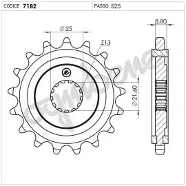 Affare Pignone OgniBene Passo 525 Z 14 Denti - 36.7182.014