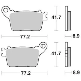 PASTIGLIA FRENO SBS 834RQ Nuovo Arrivo