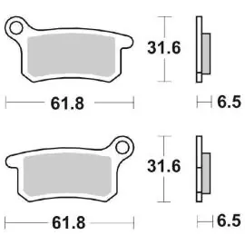 Miglior Prezzo 6567833 - PASTIGLIE FRENO RACING SBS 783 RSI (SINTERIZZATA)