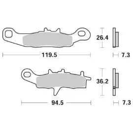 Must-Have 6567263 - PASTIGLIE FRENO RACING SBS 726 RSI (SINTERIZZATA)