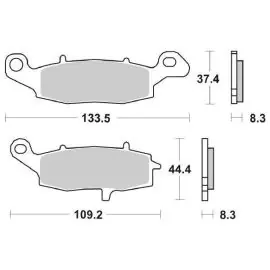 6567055 - PASTIGLIE FRENO ANTERIORE SBS 705 HS (SINTERIZZATA) Saldi