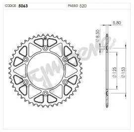 CORONA ERGAL OE C/S ALUMINIUM # 520 Z 49 - 365063149 Consegna Rapida
