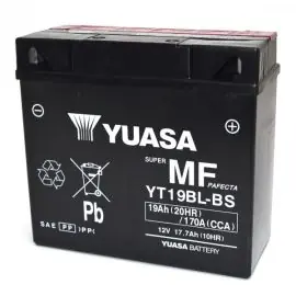 BATTERIA YUASA YT19BL-BS 12V-18AH (SIGILLATA CON ACIDO A CORREDO) Promozione Esclusiva