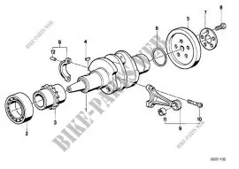 Esclusivo Anello guida supporto volano (5) BMW R80RT 1984 R80G/S 1980 - BMW 11221337284