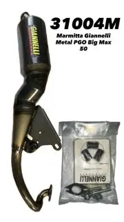 MARMITTA GIANNELLI METAL PGO BIG MAX 50 - 31004M Ultimissimo Modello