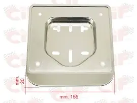 Ordina Subito PORTA TARGA IN PLASTICA CROMATA - NUOVE DIMENSIONI 2004/2006 - MATERIALE ANTIURTO CON SPAZIO PUBBLICITARIO - CIF - 3281-C