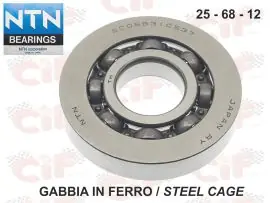 CUSCINETTO (NTN 25-68-12) GABBIA METALLICA - SCOOTER PIAGGIO - CIF - 16171 Saldi