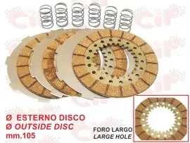 SERIE DISCHI FRIZIONE COMPLETA VESPA GS 150 (VS2-3-4) - CIF - 4020 Must-Have