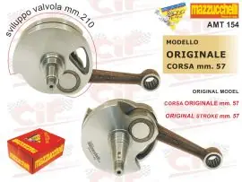 ALBERO MOTORE TIPO ORIGINALE - CORSA mm.57 - VESPA PX 125-150 - CIF - 5180 Compra Oggi Stesso
