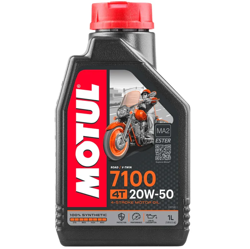 Olio Motore moto Motul 7100 20w50 Sintetico 100%, confezione da 1 litro Prezzo Di Fabbrica