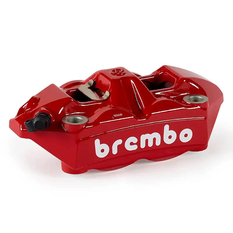 BREMBO Racing Pinza M4 Monoblocco - 120988589 - dx int. 100 mm. rossa logo bianco Nuovo Arrivo