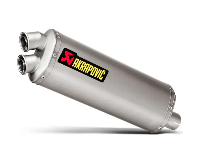 AKRAPOVIC Scarico Terminale per Honda Africa Twin CRF1000L in Titanio Racing non Omologato Offerta Del Giorno