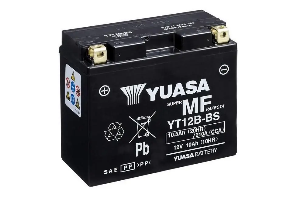 Nuovo Arrivo YUASA Batteria YT12B-BS, 10,5A CCA 210A, misure 150x69x130mm per DUCATI