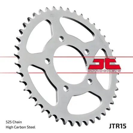 Reso Gratuito Corona Acciaio JT Sprockets JTR15 per Benelli, 42 denti, catena 525