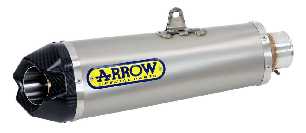 Professionale ARROW Terminale Works in titanio con fondello carby per collettori originali per Honda CROSSRUNNER 800 2011-2014