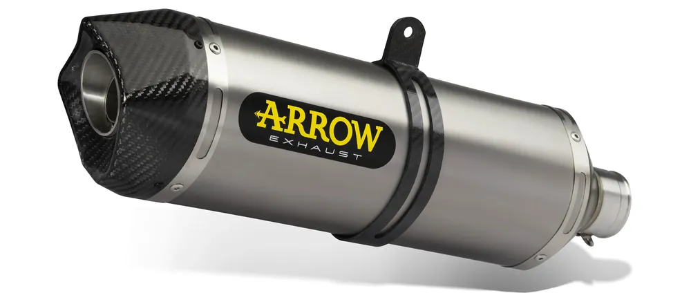 Ultime Pezzi ARROW Terminale Scarico Benelli TRK 502 2017-2020 Race-Tech alluminio con fondello carby per