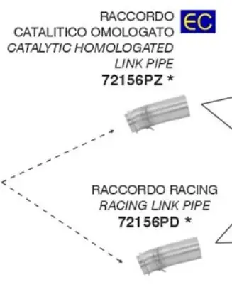 ARROW Raccordo catalitico omologato per KTM 690 SMC R 2019-2020 Promozione