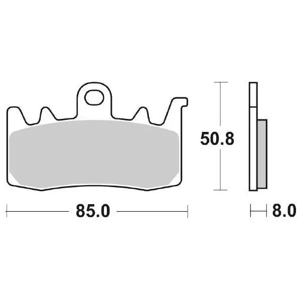 Nuova Collezione Pastiglie Freno Anteriori SBS 900 HS per APRILIA Caponord 1200 2013-2016