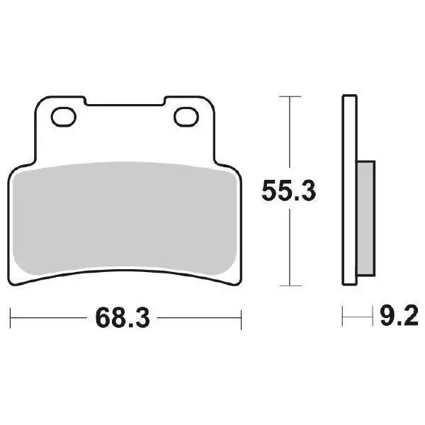 Occasione Imperdibile Pastiglie Freno Anteriori SBS HF APRILIA 125RS/750SHIVER per APRILIA RS 125 2006-2013