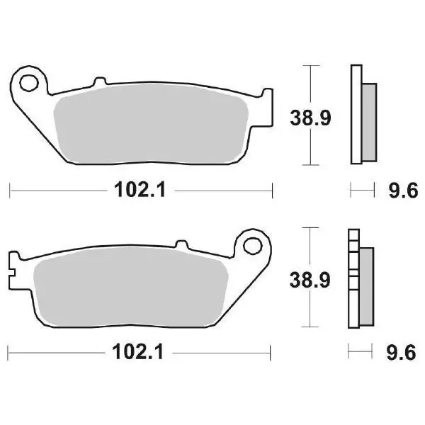 Pastiglie Freno Anteriori SBS HONDA TRANSALP94ANT per HONDA CB 500 X 2013-2023 Novità