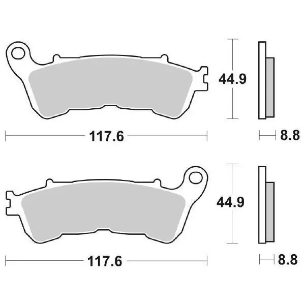 Prezzo Conveniente Pastiglie Freno Anteriori SBS HF HONDA 300 SH per HONDA SH 300 ABS (->2015) 2012-2015