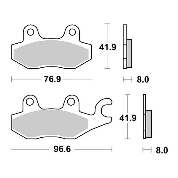 Pastiglie Freno Anteriori per KAWASAKI Ninja 125 2019-2022 Consegna Rapida