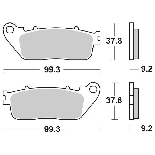 Offerta Limitata Pastiglie Freno Posteriori SBS HONDA CB1000R 08/ per HONDA CB 1000 R 2018-2023, set per 1 disco