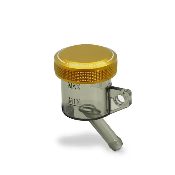 Saldi BARRACUDA Vaschetta Liquido freni fumè diametro 30 con Tappo Alluminio Oro