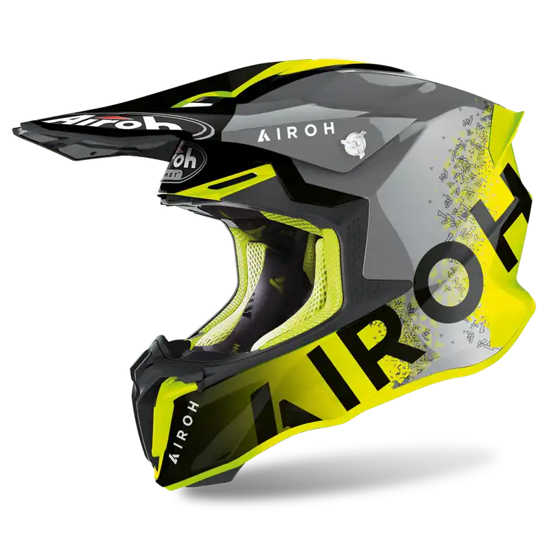 AIROH TWIST 2.0 Casco Cross Moto enduro grafica BIT Prezzo Basso