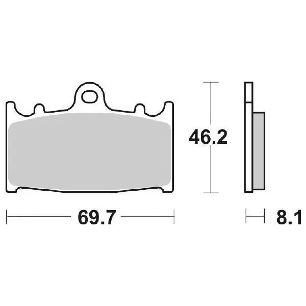 Offerta Limitata Pastiglie Freno Anteriori SBS KAWASAKI ZXR750 ANT per SUZUKI GSR 600 2006-2013