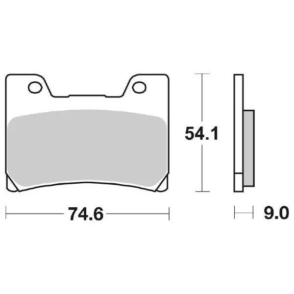 Pastiglie Freno Anteriori SBS HS SINTER YAMAHA FZR per YAMAHA TDM 850 1991-2001 Reso Gratuito